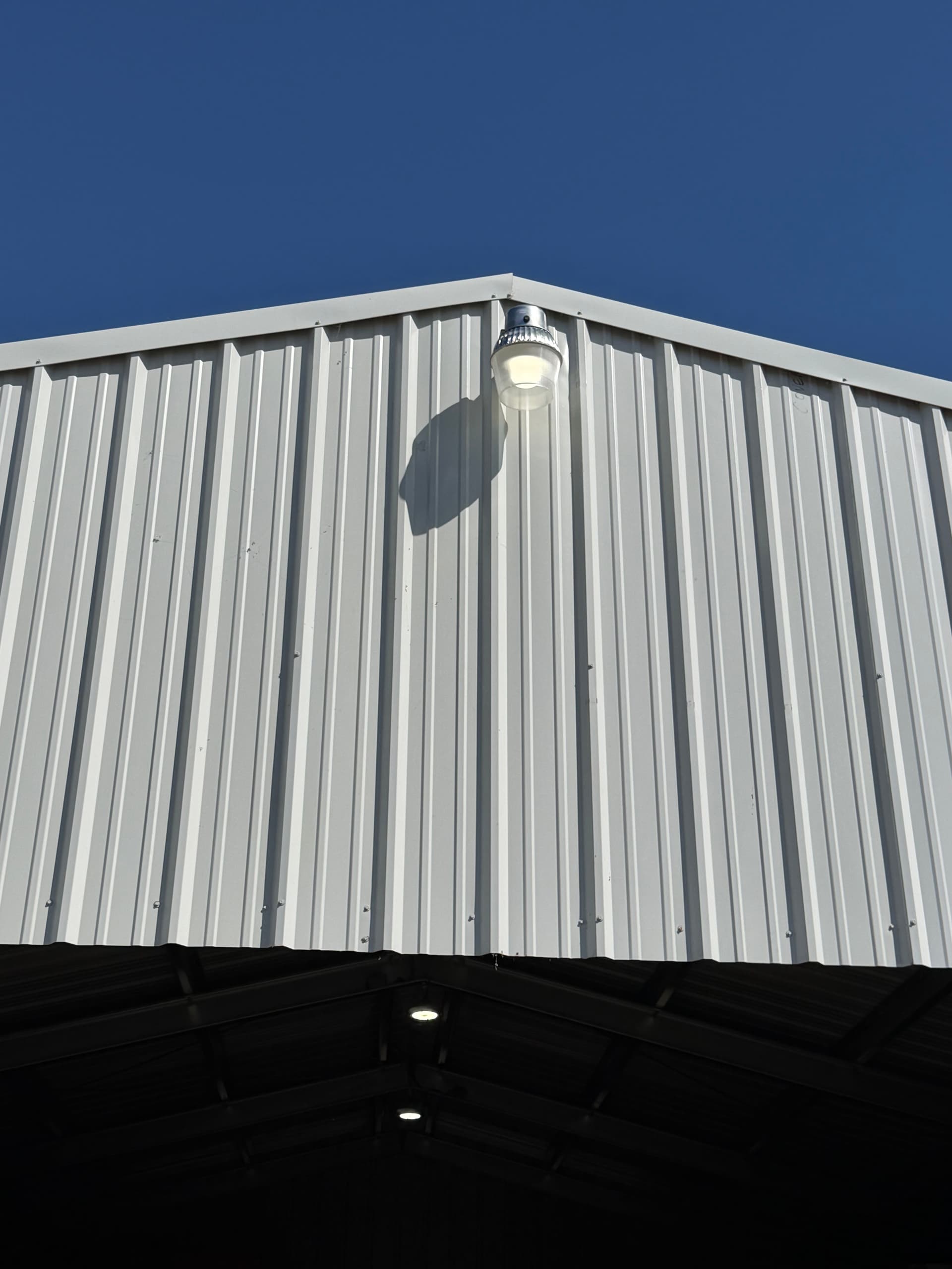 Gallery photos for Bright Commercial Lighting for Functional Shed in Gustine: Image #1