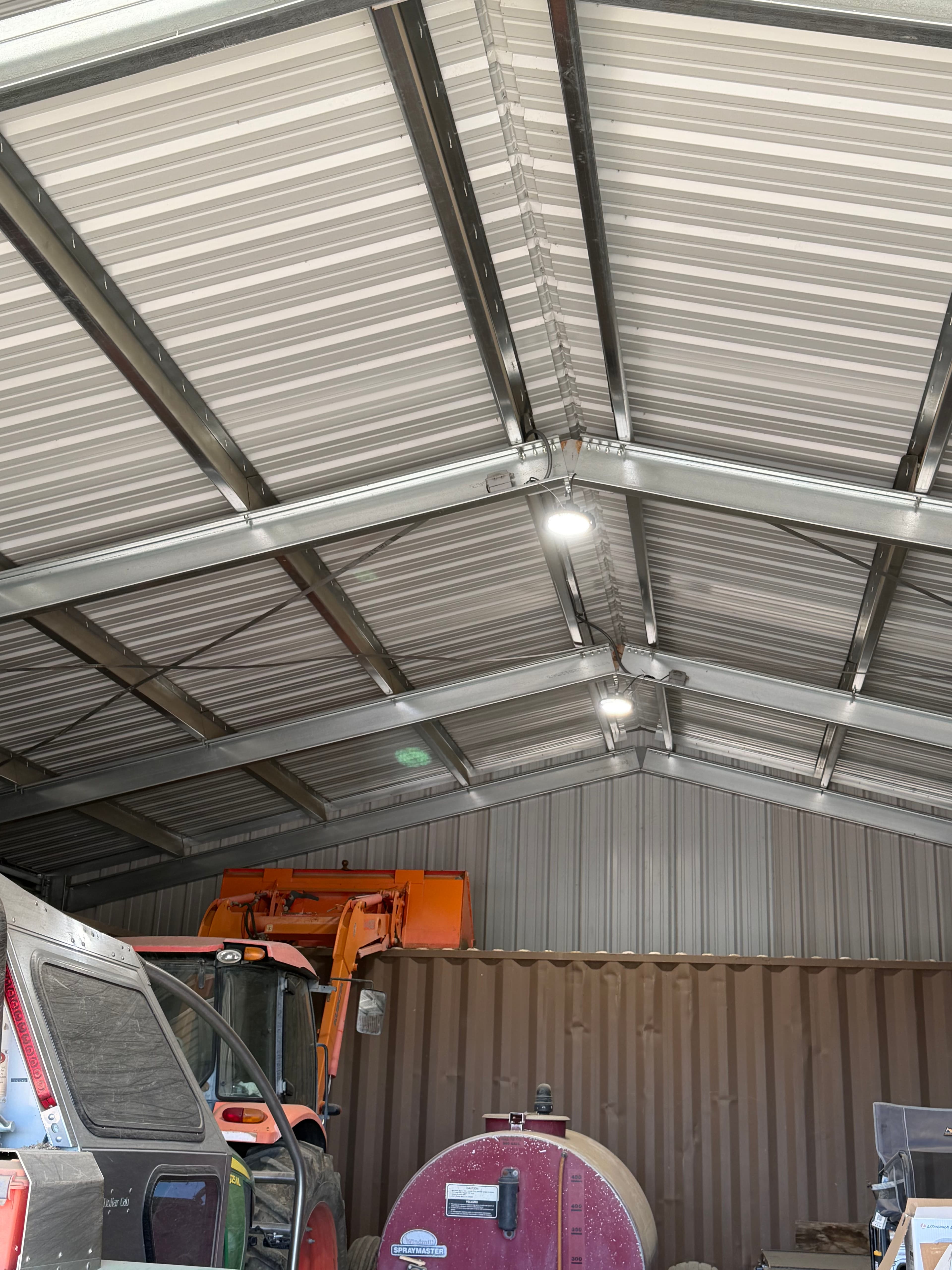 Project Bright Commercial Lighting for Functional Shed in Gustine image