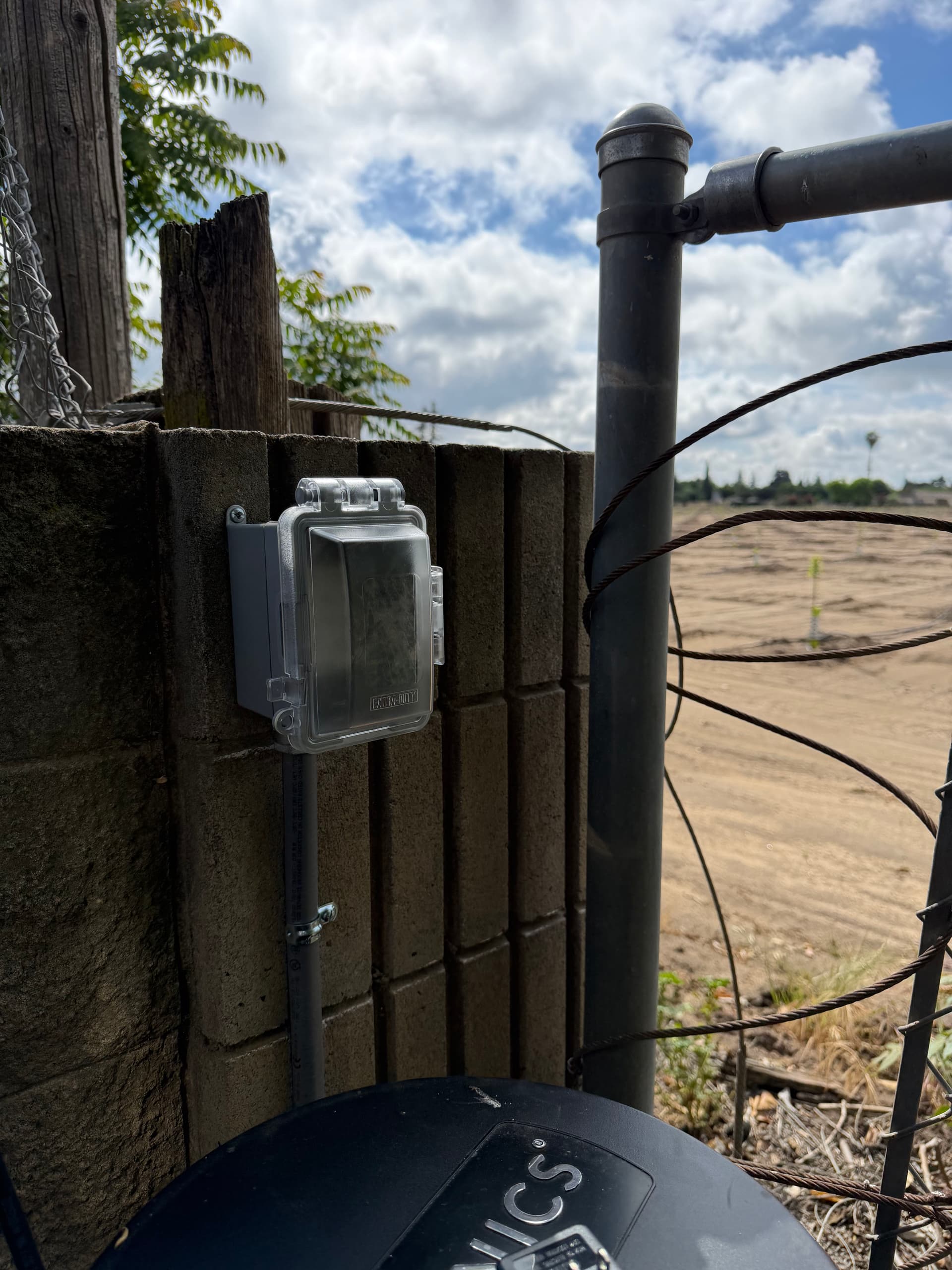 Gallery photos for Outdoor Wet-Rated Outlet Install for Water Softener in Modesto: Image #1