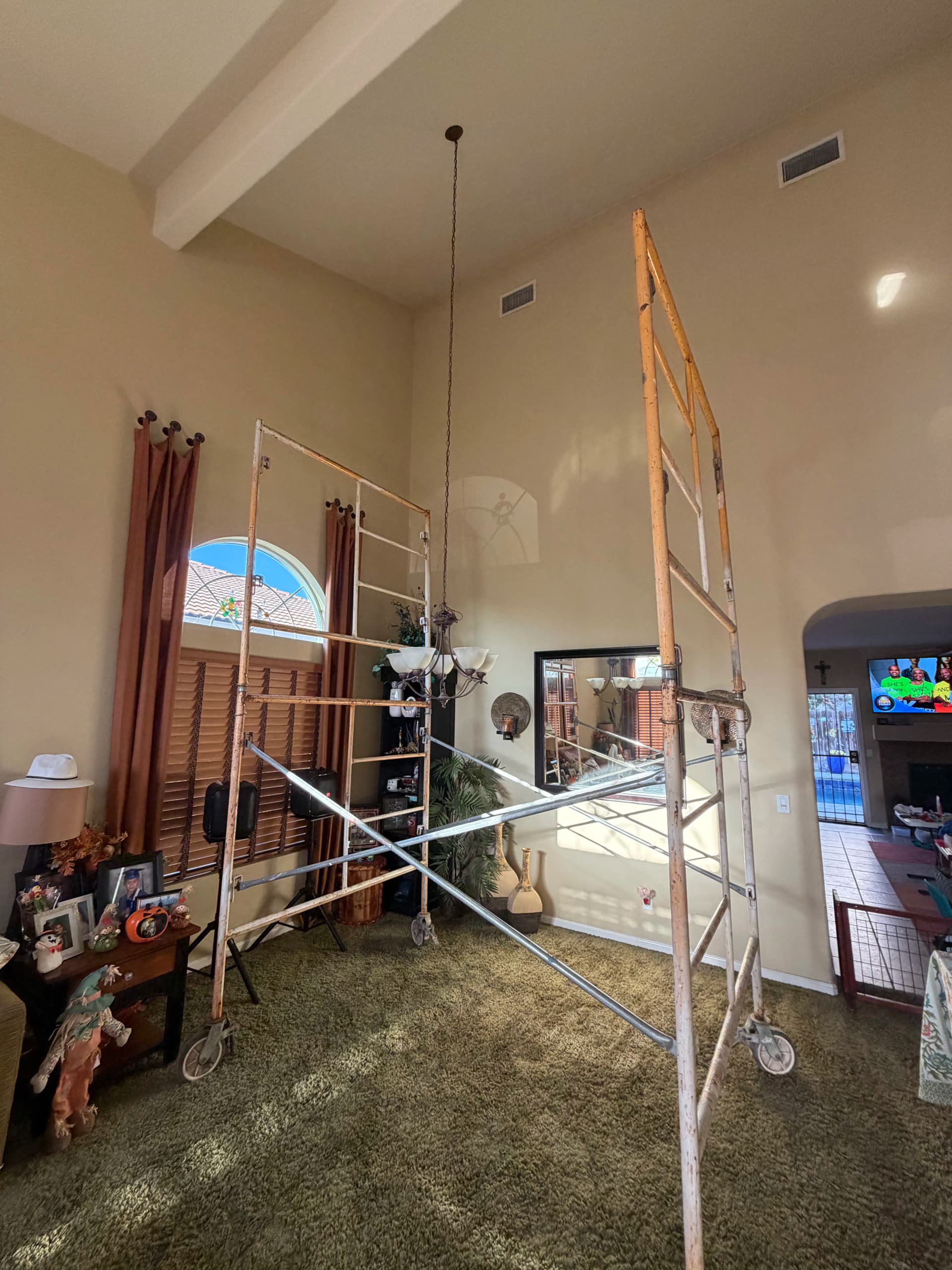 Ceiling Fan Install on a 20-Foot Vaulted Ceiling image